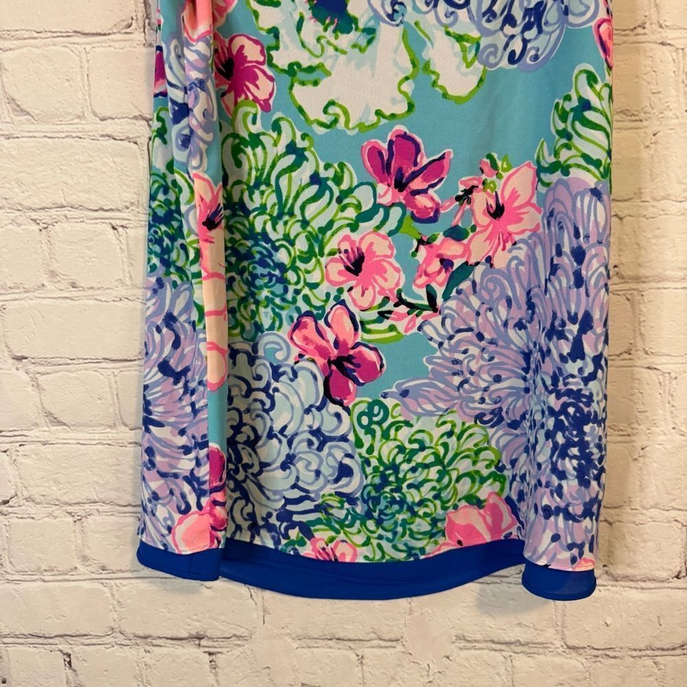 Lilly Pulitzer Reversible Blue and Pink Floral Tank Top - Picture 3 of 7